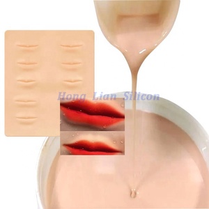 Karet silikon LSR rambut palsu kulit buatan tangan silikon untuk latihan tato menyesuaikan warna kulit silikon cair - Product Image 4