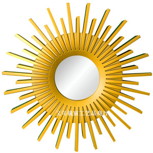 <span class=keywords><strong>Espejo</strong></span> Decorativo <span class=keywords><strong>Dorado</strong></span> para Pared, Artesanía Decorativa Colgante, <span class=keywords><strong>Espejo</strong></span> <span class=keywords><strong>Redondo</strong></span> Pequeño para Decoración de Pared de Dormitorio - Product Image 3