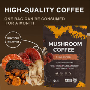 TK Offres Spéciales tout-en-un poudre de café instantané naturel Reishi Lion's Mane Shiitake extrait de champignon riche en protéines - Product Image 5