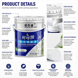 Mold Proof and Scrub Resistant Interior Latex <b>Paint</b> Water Based Eco Friendly Indoor Wall <b>Coating</b> - Product Image 4