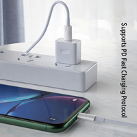 Nouvel adaptateur USB-C PD rapide 20W pour chargeur iPhone, câble de données USB-C vers Lightning, chargeurs pour iPhone 14 13 12
