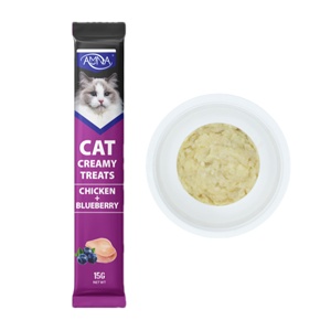 Golosinas húmedas para gatos Varios sabores Listo para enviar Venta al por mayor Golosinas cremosas Tiras para gatos Atún Carne Snack Cat Comida húmeda - Product Image 2