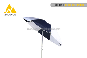 Sombrilla de playa personalizada azul marino de 2M de alta calidad, sombrilla de <span class=keywords><strong>Patio</strong></span> al aire libre con Control Manual, sombrilla publicitaria - Product Image 5