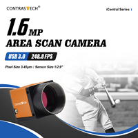 Caméra vidéo de vision industrielle 3D monochrome 1,6 MP 249 ips 77 ips GigE USB 3.0 IMX273 1/2.9 Global CMOS pour la détection