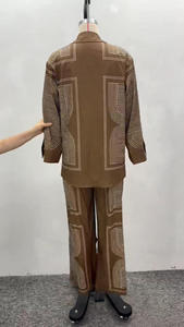 GX7255 Mode 2026 Damenbekleidung Herbst Streetwear Bedrucktes Hemd und Weite Hose 2-teiliges Set - Product Image 5