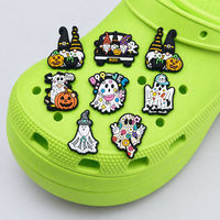 Breloques de chaussures en PVC pour Halloween : Crâne, Fantôme, Sorcière, Citrouille – Décorations d'Halloween, Accessoires de chaussures personnalisés pour Femmes, Hommes et Enfants