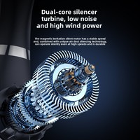 Ventilateur de cou sans pales N53 à affichage numérique, 5 vitesses réglables, portable, avec refroidissement à 360 degrés pour les voyages en extérieur