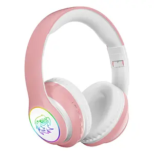 New stylish wireless version headsets customized logo gifts airplane travel classroom earphones FM TF headphones earphones