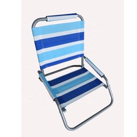 Chaise de plage moderne pliable en acier, durable, légère et confortable, impression UV, couleurs et logos personnalisés, pour parc et villa