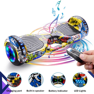 2023 High Quality Scooter Two Wheel 6.5 Inch Self-balancing Scooters with Music <b>Speakers</b> and <b>LED</b> Lights - Product Image 6