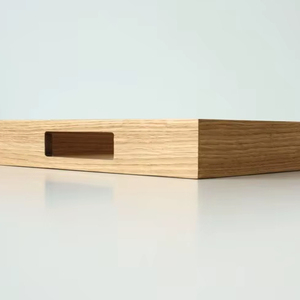 Bandeja de Madera Artesanal para Servir, Madera Natural Sólida, Grabable, Artículo de Regalo Premium para Hoteles, Bodas, Uso Corporativo - Product Image 1