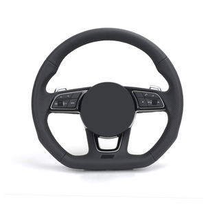 <span class=keywords><strong>Volante</strong></span> Deportivo de Cuero Semiperforado de 4 Radios Serie S para <span class=keywords><strong>Audi</strong></span> TT A3 <span class=keywords><strong>A4</strong></span> <span class=keywords><strong>B8</strong></span> A5 A6 C6 C7 A7 R8 RS Series A1 - Product Image 1
