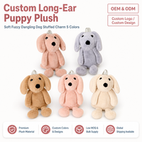 Sac à dos en peluche pour chien, cinq couleurs, oreilles souples, sac rembourré, pour enfants, OEM ODM, vente en gros personnalisée