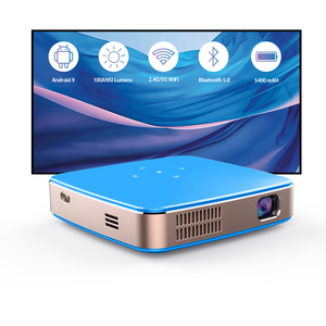 Android 1080P Mini <span class=keywords><strong>Micro</strong></span> DLP proiettore 2G altoparlante Stereo Home Theater batteria integrata 5G WiFi per il Mirroring del telefono compatibile 5G - Product Image 1