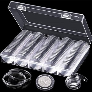 <span class=keywords><strong>Capsule</strong></span> portamonete in plastica da 100 pezzi con scatola portamonete scatola portamonete - Product Image 1