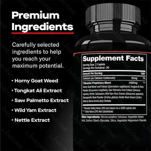 Prime Labs Men's Test Booster Resistencia <span class=keywords><strong>natural</strong></span> y refuerzo de fuerza 60 cápsulas - Product Image 3