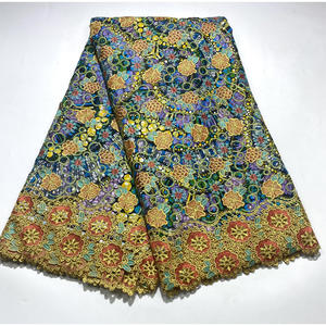 Sınır dantel Batik süper Glitter Glitter Glam pamuk balmumu tekstil Calico kumaş dikiş giysileri - Product Image 6