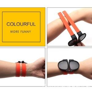 Nuevas Gafas de Sol Plegables con Diseño de Pulsera Qite, Lentes Coloridas con Película Protectora, para Ciclismo al Aire Libre 2026 - Product Image 2