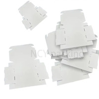 Faltbare Verpackungsboxen aus recycelten Materialien mit matter Laminierung, Schaumstoffeinlage, für E-Commerce, Wellpappe, weiß, große Papierkartons