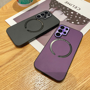Cao cấp da-patterned TPU điện thoại di động Trường hợp với máy ảnh Protector đối với Samsung Galaxy S23 siêu S24 - Product Image 2