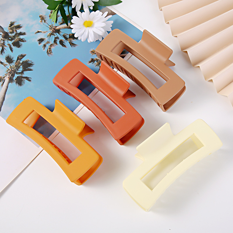 Оптовая продажа, винтажный гибкий зажим для волос на заказ, 10 см, большой зажим для волос, простой стиль, женский зажим для волос