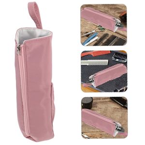 Bolsa de almacenamiento impermeable para rizador de pelo, estuche portátil para alisador de pelo, color rosa, para uso en el dormitorio - Product Image 1
