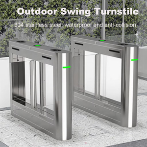 Haute sécurité entrée Rfid Qr Code contrôle d'accès simple voie balançoire barrière salle de sport Smart <span class=keywords><strong>Speed</strong></span> <span class=keywords><strong>Gate</strong></span> Swing Tourniquet - Product Image 4