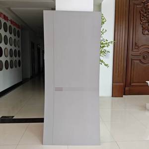 Fabrika Son Tasarım Kapı Kaplaması MDF Kapı Yüzeyi Melamin Yüzeyli Su Geçirmez Kapı Kaplaması Apartman Projesi İç Mekan Kapısı için - Product Image 1