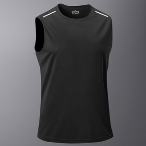 Vestes de sport pour hommes en gros, sans manches, t-shirt ample, personnalisé, séchage rapide, fitness, basketball, <span class=keywords><strong>débardeur</strong></span> de compression pour hommes - Product Image 4