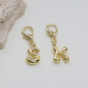 Charms Charms con lettere iniziali a bolle grossa e carina per borse da donna Charm Charm <span class=keywords><strong>portachiavi</strong></span> accessori - Product Image 5