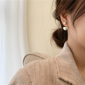 Pendientes Pequeños y Sencillos con <span class=keywords><strong>Perlas</strong></span>, Estilo Coreano Dongdaemun, para Chicas, Elegantes y Combinables con Todo - Product Image 4
