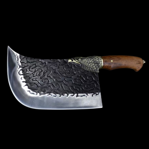 Couteau à découper en os de cuisine à tête d'aigle T10 acier forgé boucher hacher boeuf mouton porc cuisse couteau lourd - Product Image 3