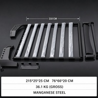 Porte-bagages de toit 3/4 avec couvercle de fenêtre tout-terrain pour Ford Bronco Soft Top, panier de toit demi-couverture en acier au manganèse, directement de l'usine