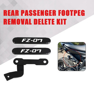 Accesorios de motocicleta para <span class=keywords><strong>Yamaha</strong></span> MT07, <span class=keywords><strong>MT</strong></span>, <span class=keywords><strong>07</strong></span>, 2013, 2017, <span class=keywords><strong>2016</strong></span>, 2015, 2014, kit de eliminación de estribo de pasajero trasero - Product Image 2