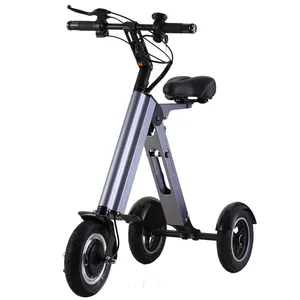 10inch Exquisite workmanship E-Scooter Folding 250W Max Wholesale Black Motor Power Battery Time Charging 3 Wheel