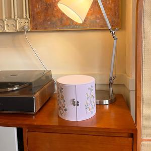 Scatola <span class=keywords><strong>Regalo</strong></span> Personalizzata a Doppia Apertura per Set da Tè alle Erbe, <span class=keywords><strong>Confezione</strong></span> in Tessuto Ricamato per Conservare Tè e Tazze - Product Image 6