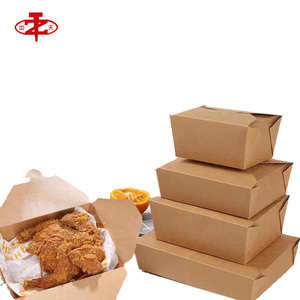 Lunch Boxes Take Away Paper Box 1000ml Modern Lunch Box Paper Takeaway Potato Fast Food Paper Chip Boxes Food Take Out Container