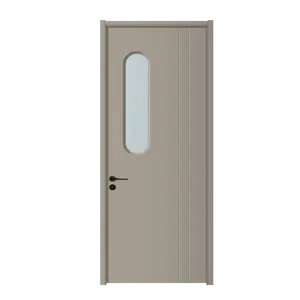 Premier Quality Solid Wooden Door Pine Malaysia Manufactured Wooden Doors With Interior Position With Smart Lock