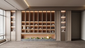 Vitrina de Madera Maciza Multifuncional Moderna y Sencilla Personalizada, Vinoteca para Sala de Estar, Dormitorio, Villa, Bar, Vestíbulo de Hotel - Product Image 2