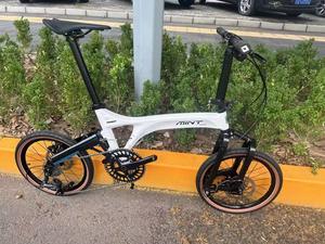 MINT PARROT Vélo Pliant Vélo Oiseau Triple Pli Pliable 355 18 Pouces Frein à Disque 9 Vitesses Amortissement Alliage d'Aluminium - Product Image 4