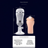 Großhandel Tragbarer Freihändiger Männlicher Masturbator OEM Vibrierende Taschenmuschi mit Dildo-Cup Erotikspielzeug für Männer mit Eigenem Logo
