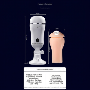 Masturbador Masculino Portátil de Bolsillo con Vibración y Copa para Dildo, Juguetes Sexuales para Hombres, Logotipo Personalizado, Venta <span class=keywords><strong>al</strong></span> Por Mayor - Product Image 5