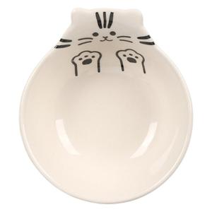 FaSoLa Japanese Style Ceramic Bowl Small Handled Dessert Fruit Salad Bowl Cartoon Pattern Microwave Oven Safe - Product Image 2