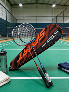 Raquette de <span class=keywords><strong>badminton</strong></span> JIELING A901 entièrement en fibre de carbone légère, personnalisée, contrôle du volant, légèrement recouverte de tissu, 20-23 lbs, pour amateur - Product Image 1