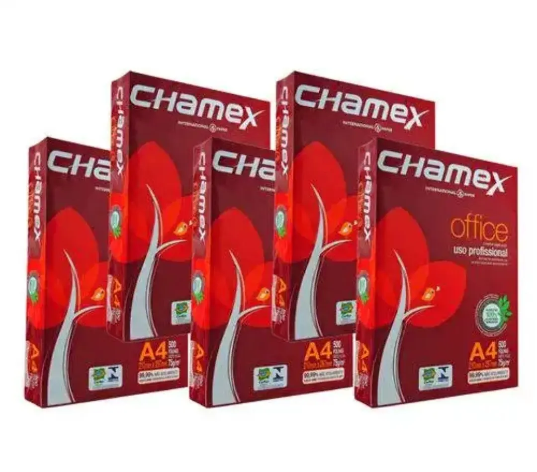 Papel de cópia Chamex A4 de alta qualidade 70gsm / 75gsm/ 80gsm Papéis de escritório para venda