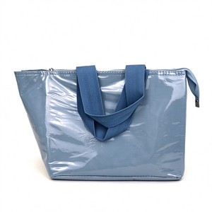 Wholesale Custom Insulated Recyclable Polyester Food <b>Cooler</b> Bag Shopping Hot <b>Drinks</b> Food Delivery Lunch Waterproof Tote Bag - Product Image 3
