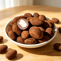 Confiserie en gros : Chocolats fourrés aux amandes enrobés de cacao, avec centre croquant aux noix, pour événements