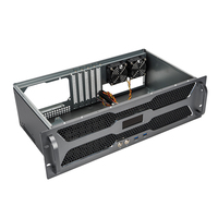 Châssis de serveur industriel 3U avec boîtier d'ordinateur de longueur réduite pour alimentation ATX et ITX en stock, HDD 3,5/2,5 pouces, 5 ports PCIe