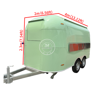 Remolque de Comida Personalizado OEM con Equipamiento, Remolque de Catering de Acero Inoxidable para la Calle, Camión de Comida Comercial para Crepas, Tacos y Café - Product Image 6