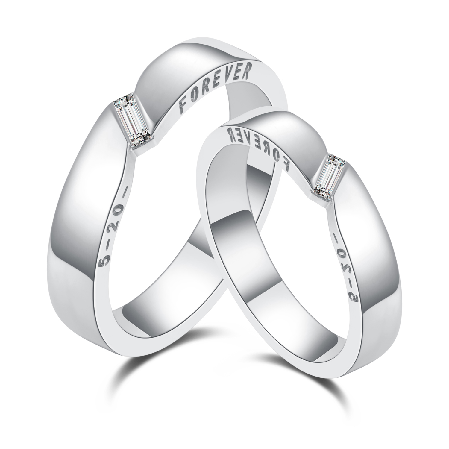 18K White Gold